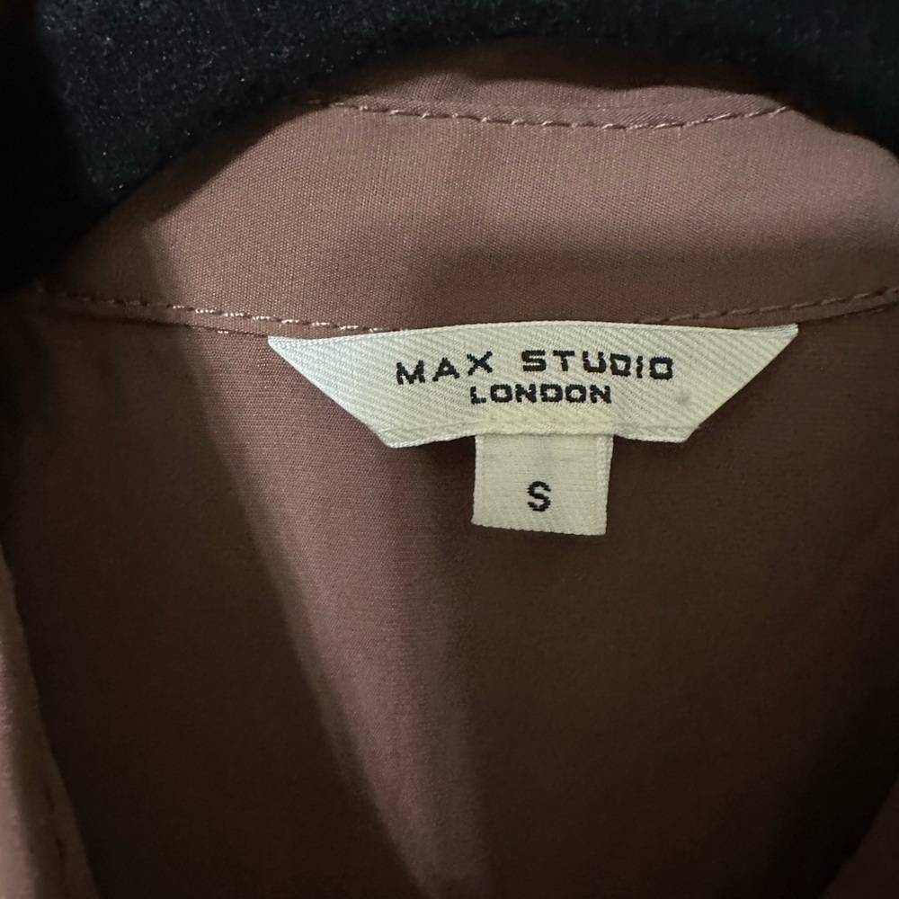 Max Studio Cocoa Brown Button Down Sleeveless Jum… - image 4